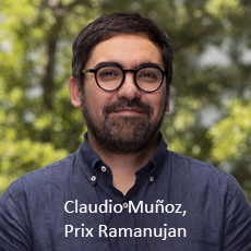 Claudio Muñoz, ancien doctorant du LMV récompensé Claudio Muñoz, ancien doctorant du LMV récompensé
